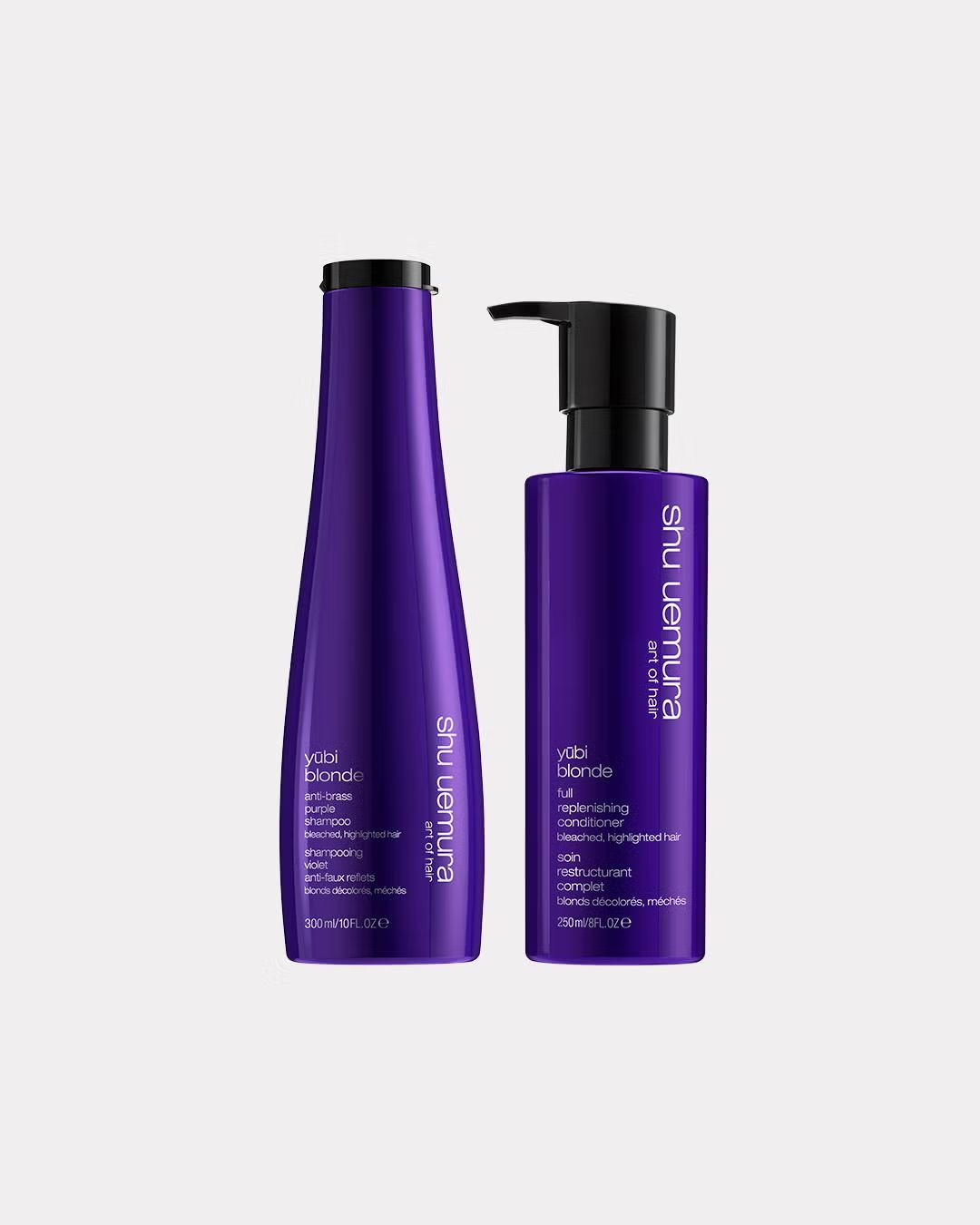 Yūbi Blonde Anti-Brass Purple Shampoo & Blonde Nourishing Conditioner
