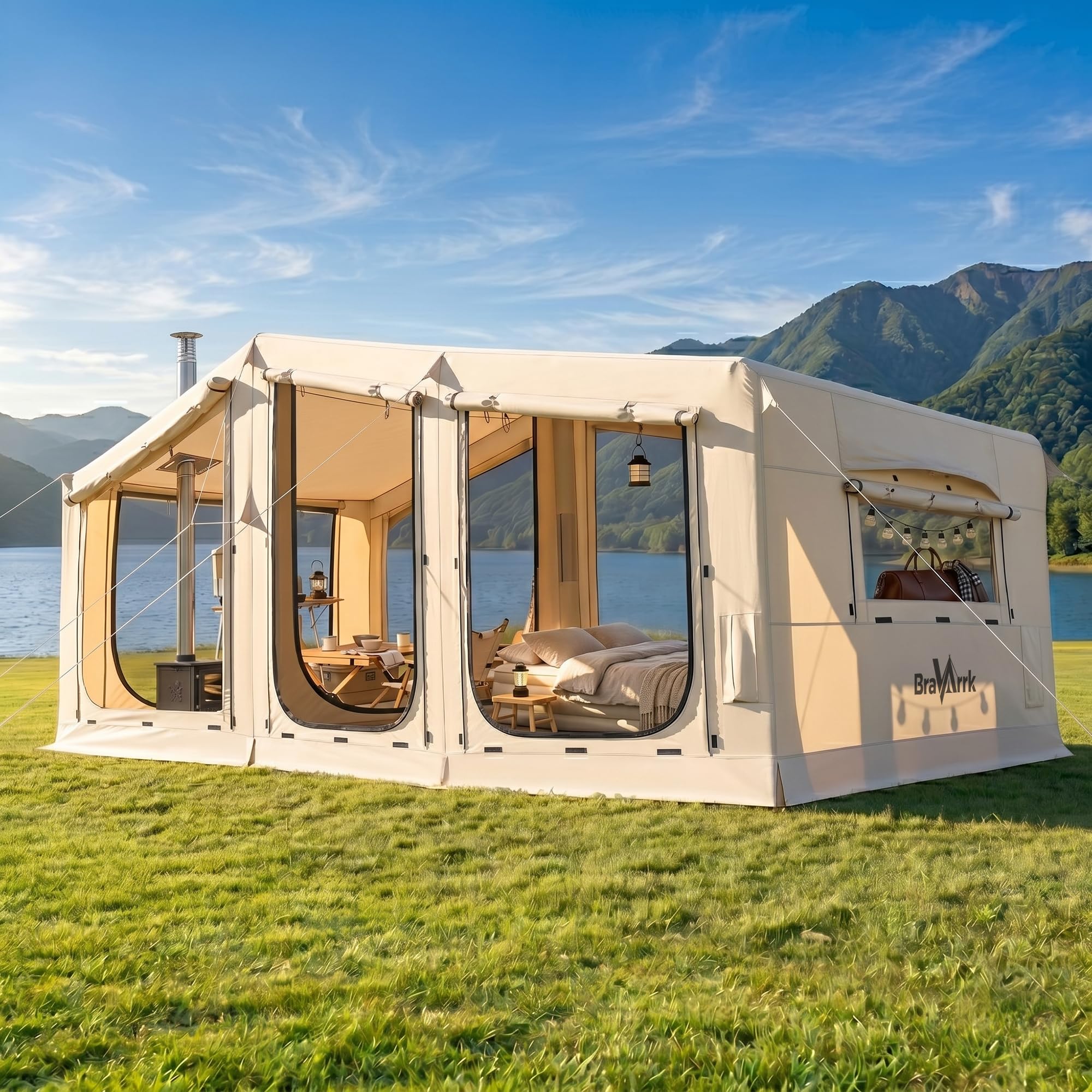 Amazon's Three-Room Glamping Tent Is Basically a Tiny Vacation House