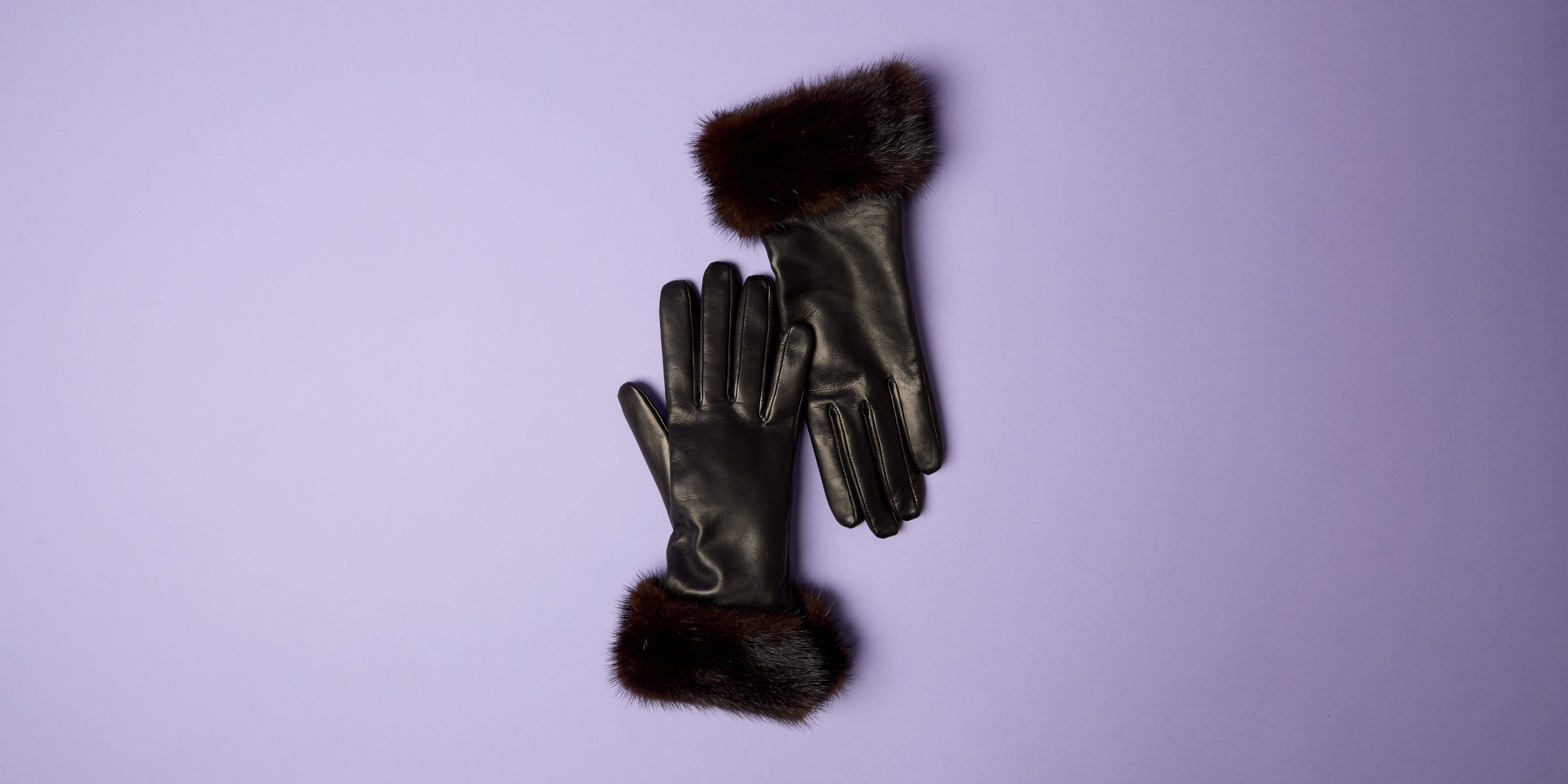 小物 AURALEE cashmere knit leather gloves AURALEE Calf Leather
