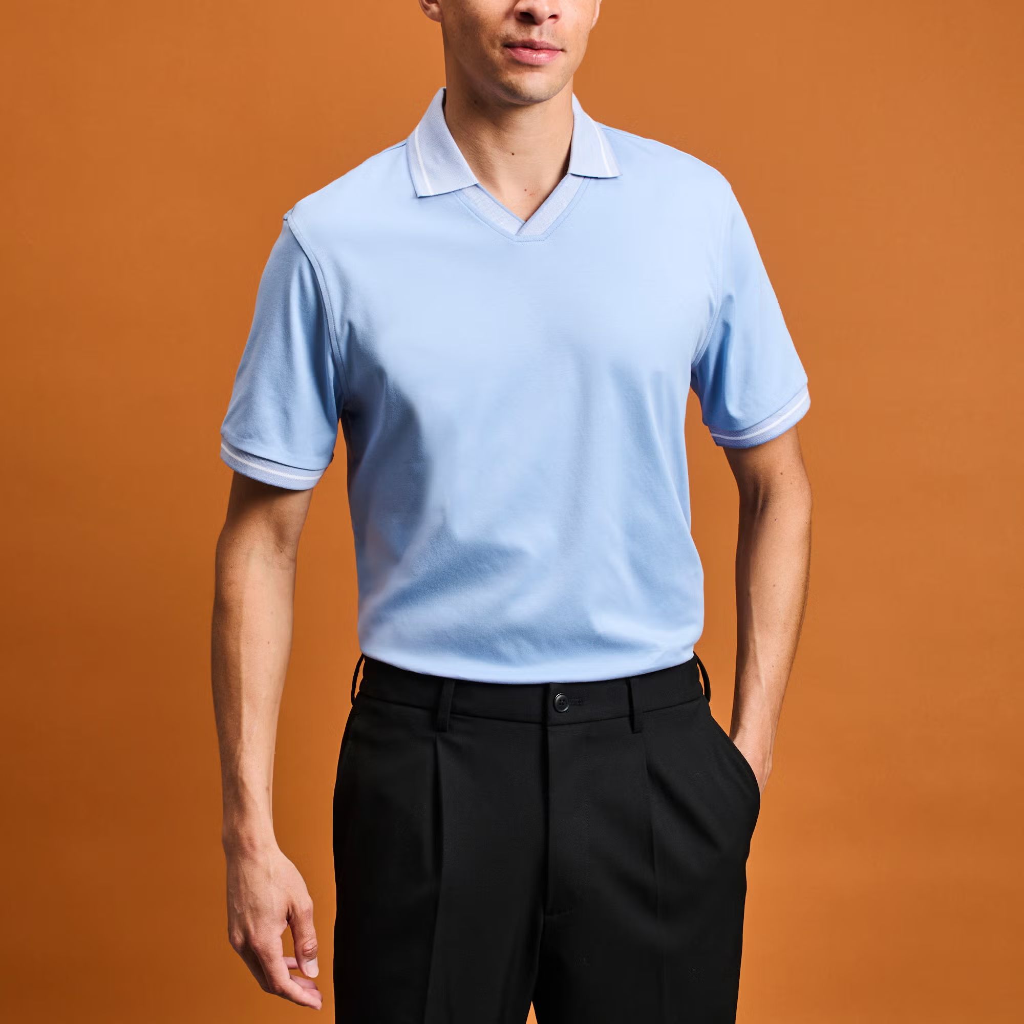 dress polo shirts Ralph Lauren Men's Big & Tall Classic-Fit Soft Cotton Polo Shirt - Polo Black