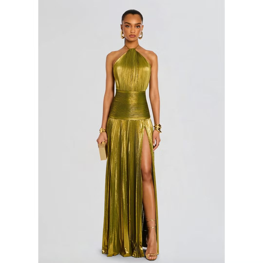 I Found the Nordstrom Version of Taylor Swift's Metallic Green Wedding  Guest Dress